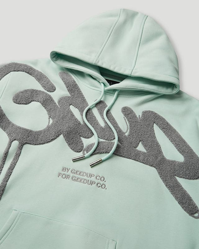 Geedup Handstyle Hoodie Teal/Grey XS - XXL