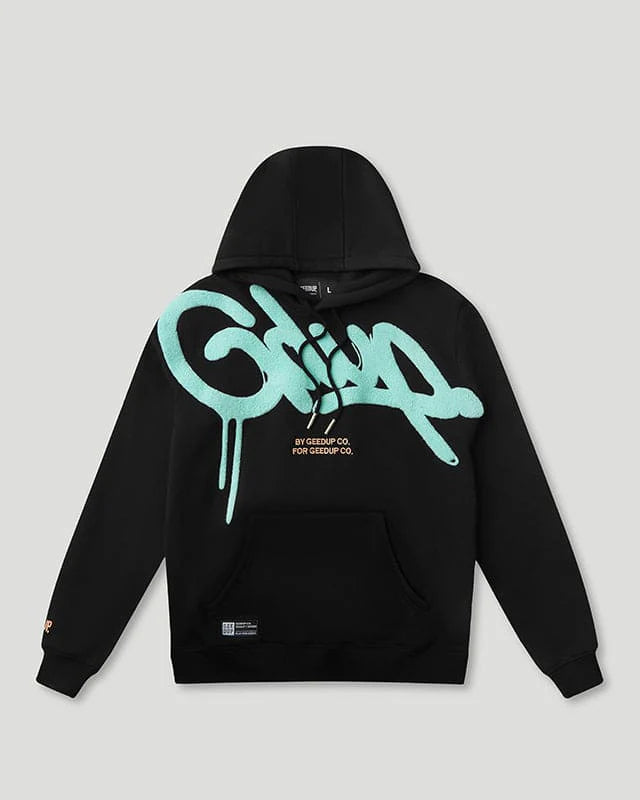 Geedup x Arrdee Handstyle Hoodie Black/Multi Extra Small - EXTRA EXTRA Large