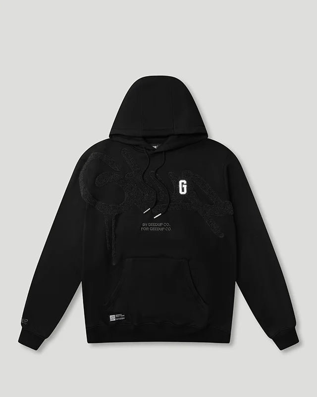 Geedup Handstyle/G Hoodie Black/Charcoal PRE ORDER ORDER CONFIRMED XS - XXL