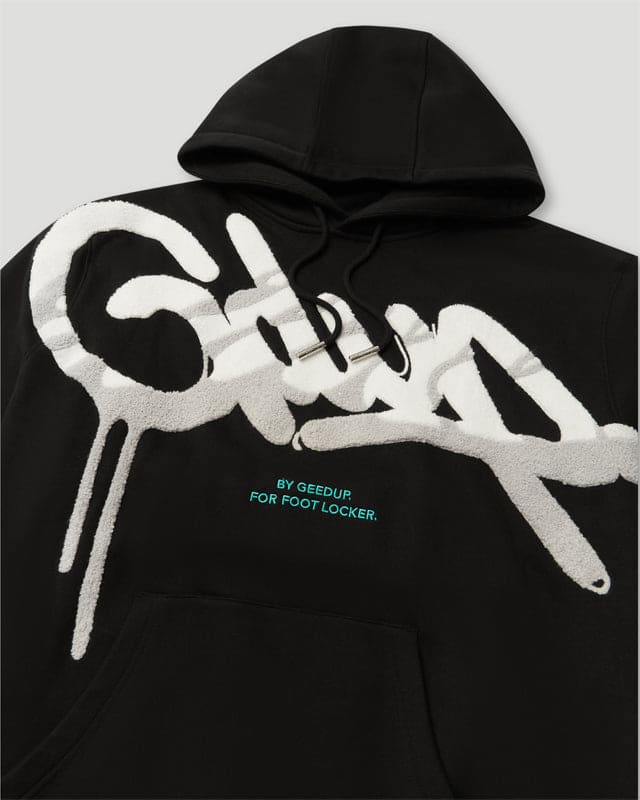 Geedup Handstyle x Foot Locker Hoodie Black/White/Grey XL