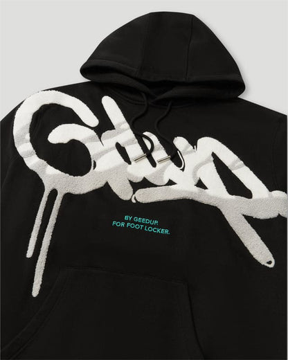 Geedup Handstyle x Foot Locker Hoodie Black/White/Grey XL