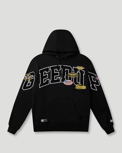Geedup Team Logo x Vanson Hoodie Black Small - 2XL INHAND