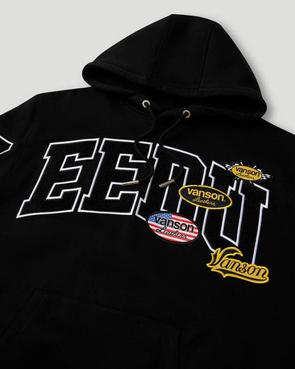 Geedup Team Logo x Vanson Hoodie Black Small - 2XL INHAND