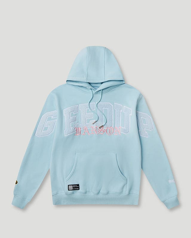 Geedup Team Logo x Vanson Hoodie Light Blue S - 2XL INHAND