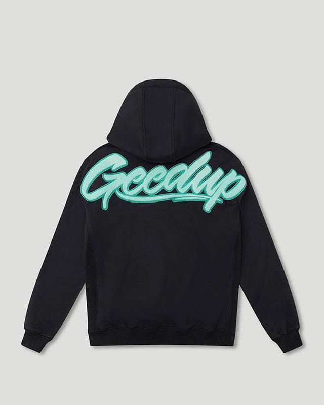 Geedup Script Hoodie Navy/Teal XS - XXL