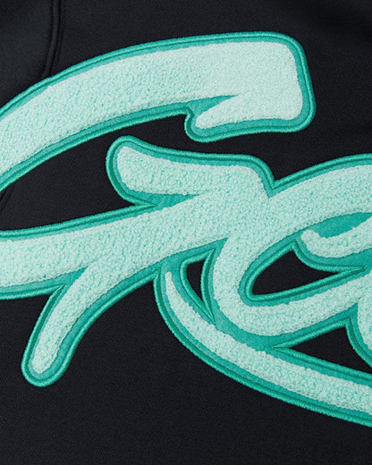 Geedup Script Hoodie Navy/Teal XS - XXL
