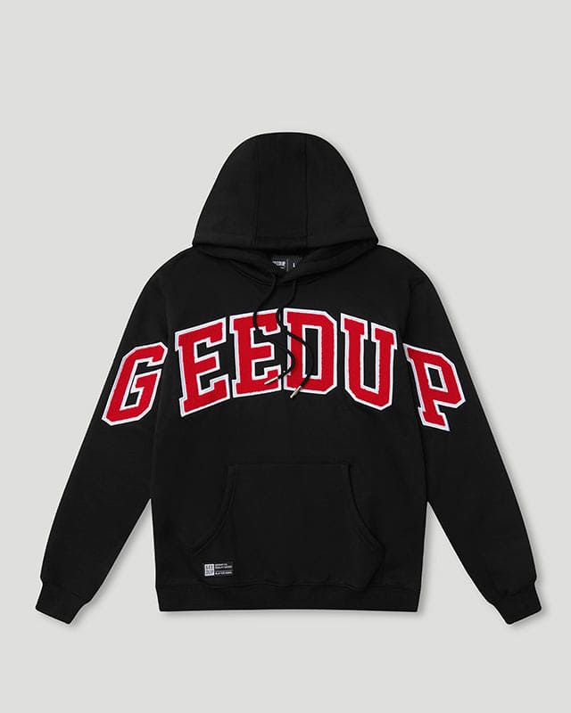 Geedup Team Logo Hoodie Black/White/Red