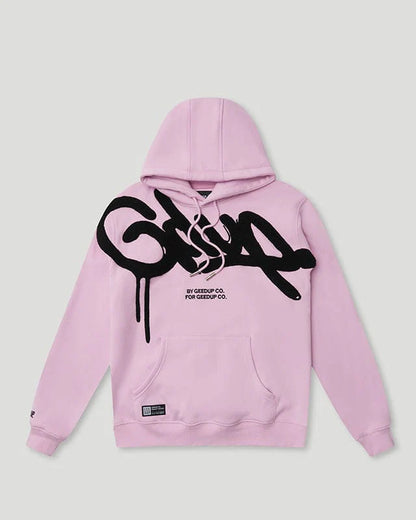 Geedup Handstyle Hoodie Lavender/Black Large & XL