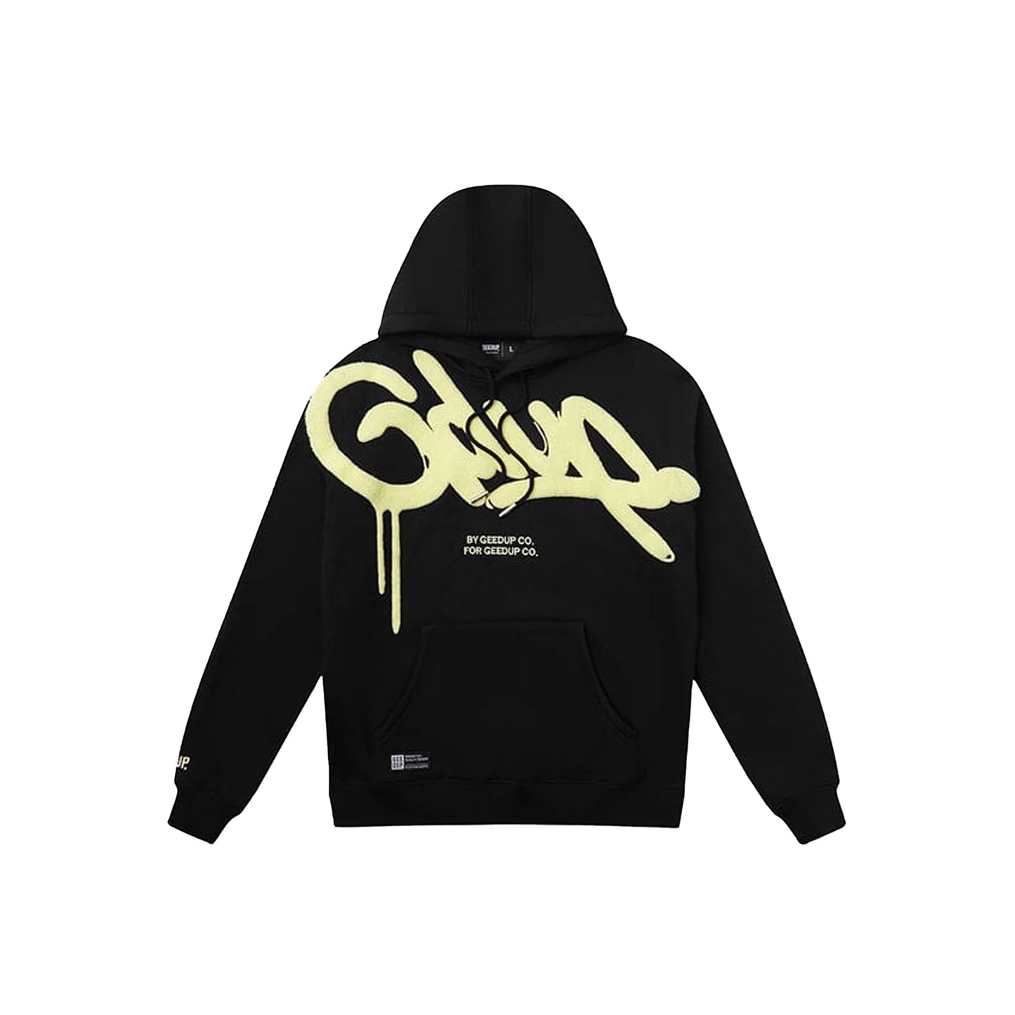 Geedup Handstyle Hoodie 'Black / Sorbet' (2025) XS-4XL