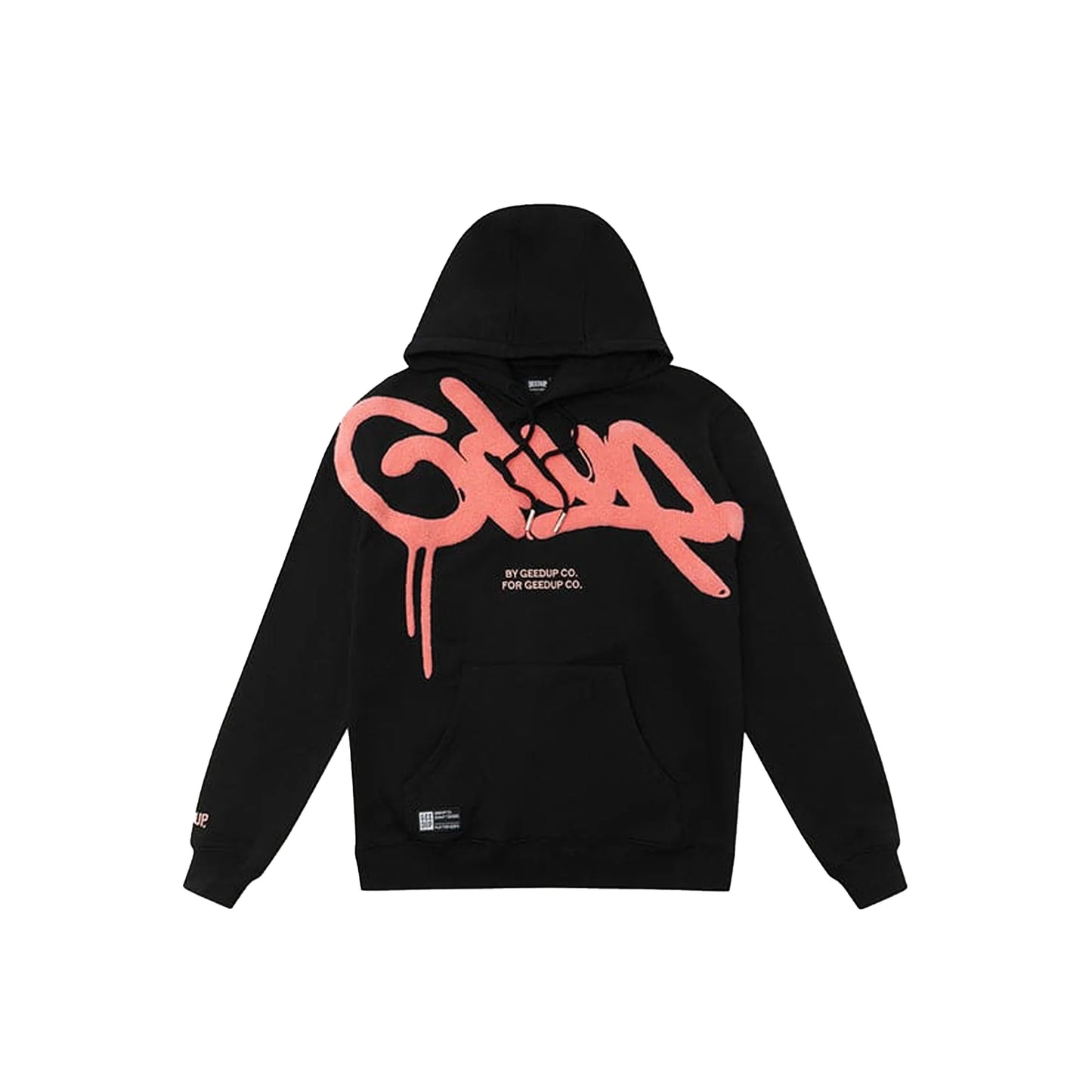 Geedup Handstyle Hoodie 'Black / Peach' (2024) XS - 4XL