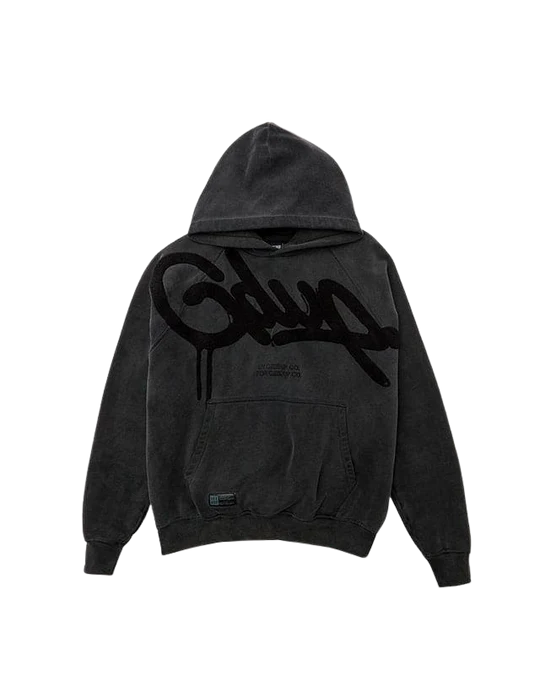Geedup Handstyle Hoodie Vintage Washed Black