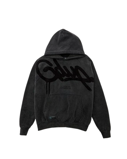 Geedup Handstyle Hoodie Vintage Washed Black