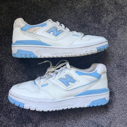 New Balance 550 UNC White Dusk Blue 10W ( 8.5M ) USED Great Condition