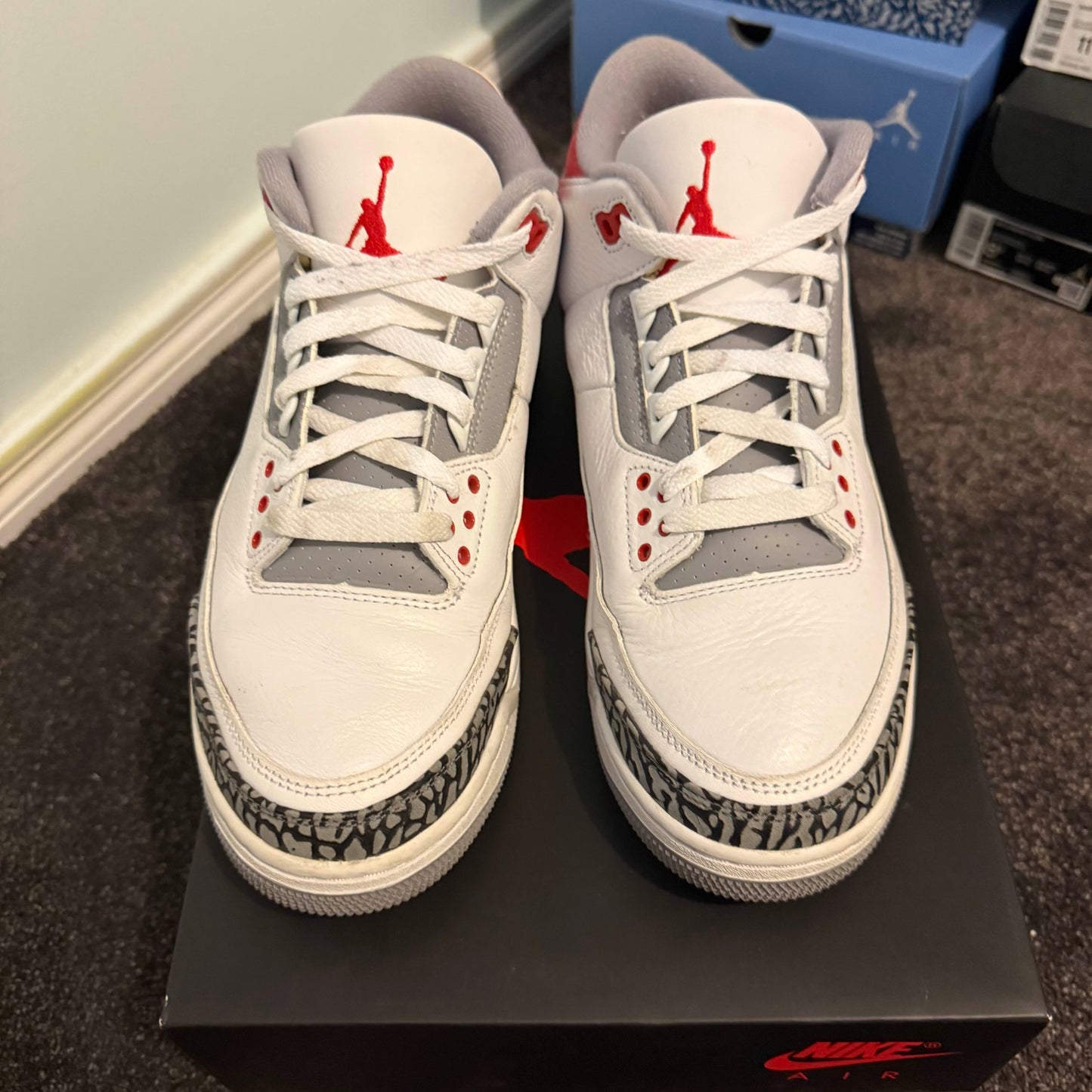 Jordan 3 Retro Fire Red (2022)
 9M Used Great Condition