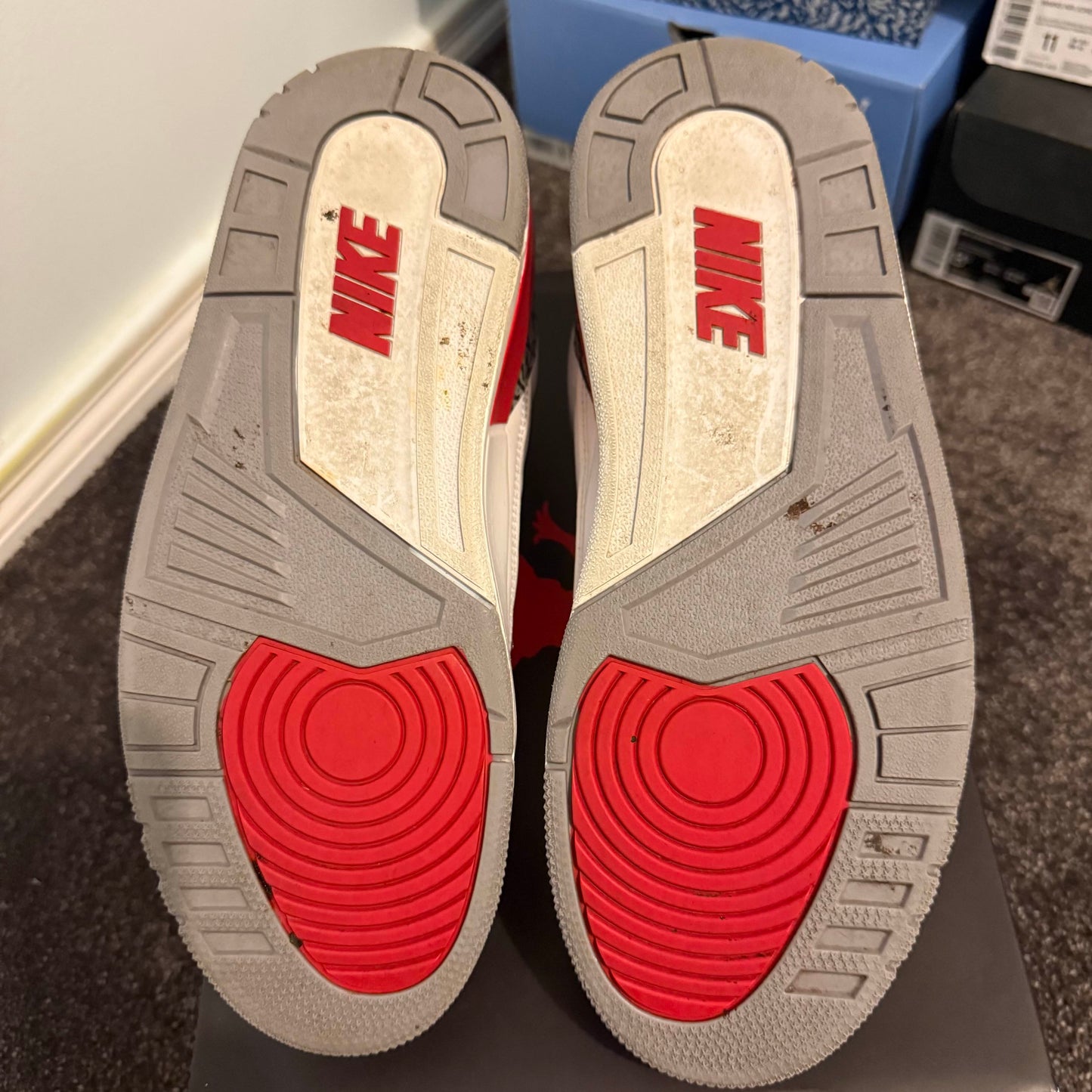 Jordan 3 Retro Fire Red (2022)
 9M Used Great Condition