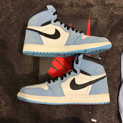 Jordan 1 Retro High OG University Blue 9M  Used Great Condition