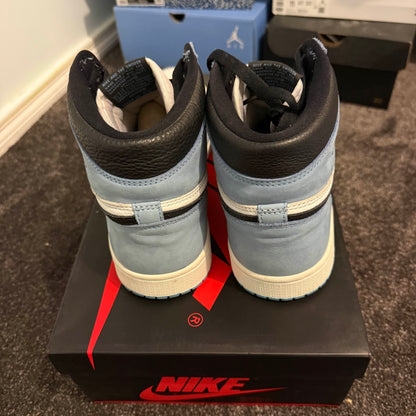 Jordan 1 Retro High OG University Blue 9M  Used Great Condition
