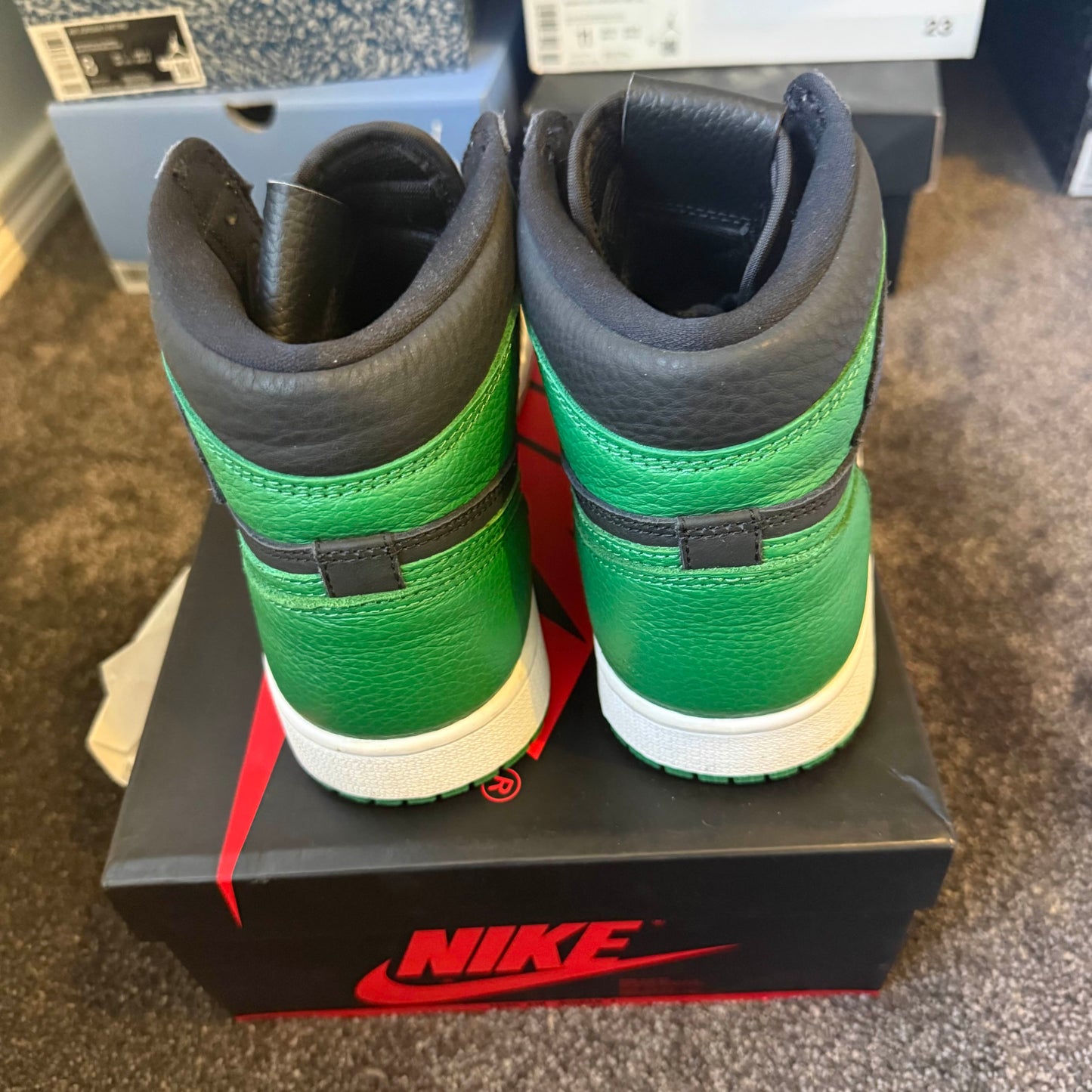 Jordan 1 Retro High Pine Green Black 2.0 8M USED Great Condition