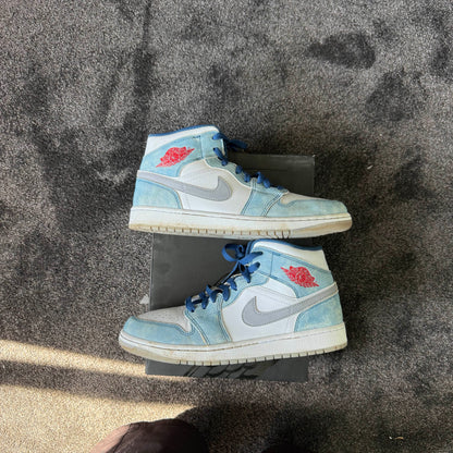 Jordan 1 Mid French blue 9M USED Great Condition