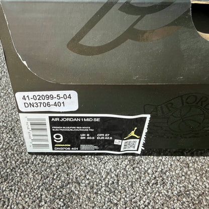 Jordan 1 Mid French blue 9M USED Great Condition