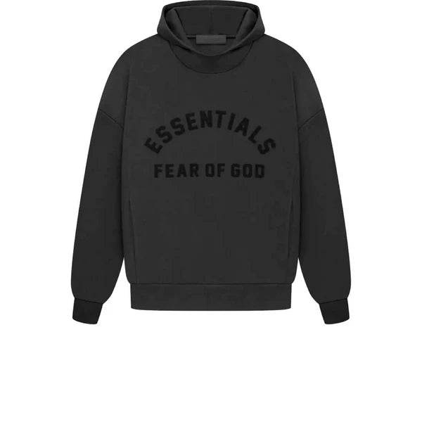Fear of God Essentials Arch Logo Hoodie Jet Black