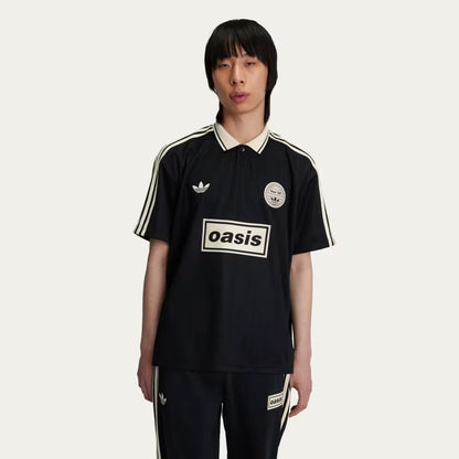 Adidas x Oasis Tour Jacquard Jersey Black Small INHAND