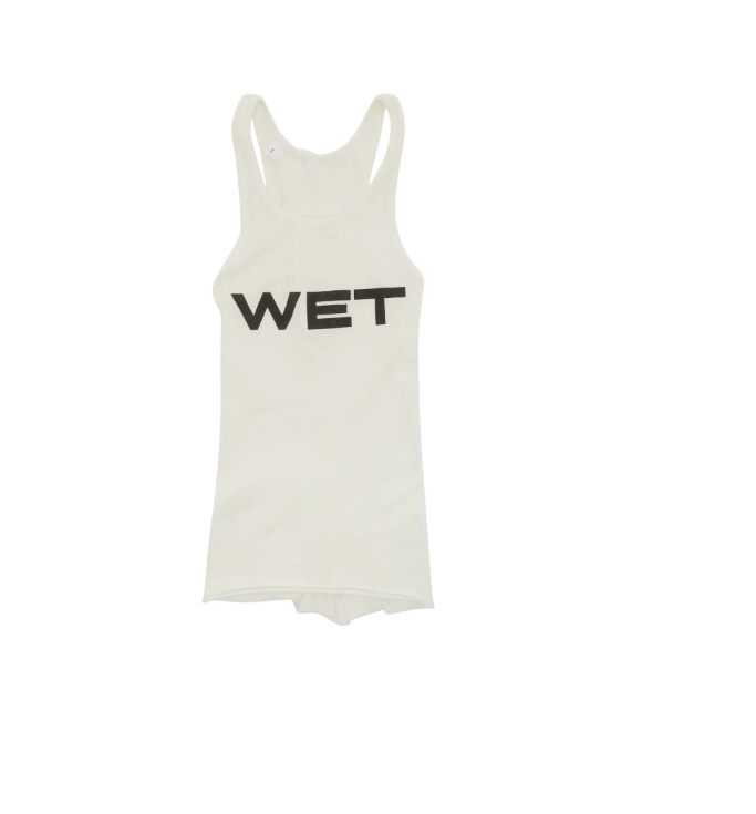 Yeezy x Mowalola Wet Tank White 1: XS-S (Extra Small to Small)